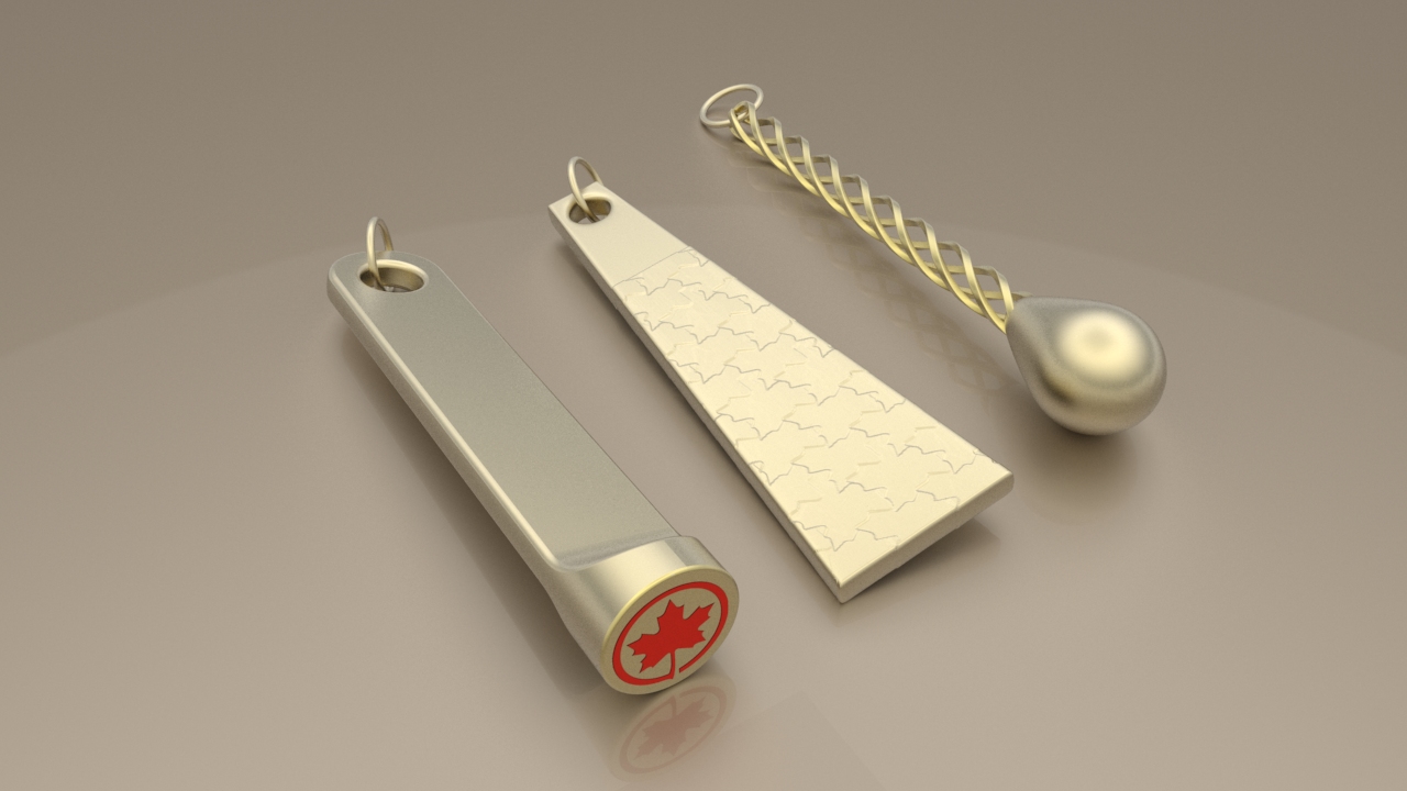 Air Canada zipper pull details